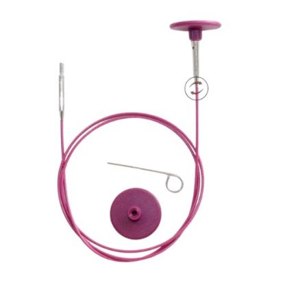 KnitPro Purple Interchangeable Swivel Cable - 94cm to Make 120cm