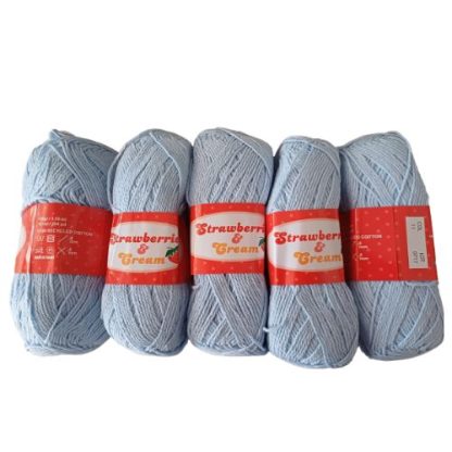 Kismet Yarns Strawberries & Cream - Colour 11 - Cloud Blue (5 x 100 Packet)