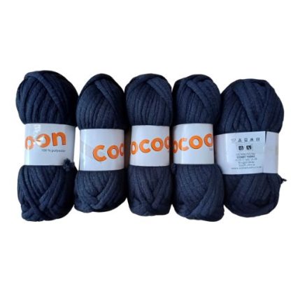 Kismet Yarns Cocoon - Black (5 x 100g Packet)