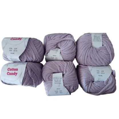 Kismet Yarns Cotton Candy - Colour 505 - Lilac (6 x 150 Packet)