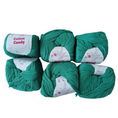 Kismet Yarns Cotton Candy - Colour 802 - Sage (6 x 150 Packet)