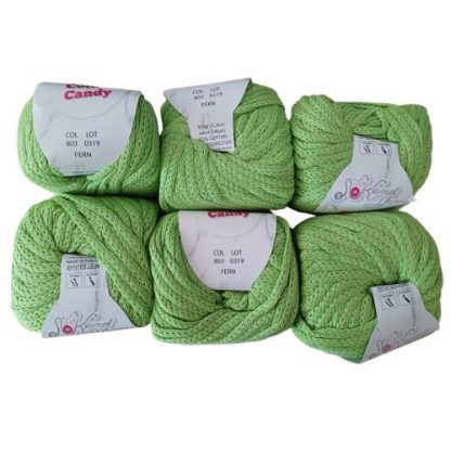 Kismet Yarns Cotton Candy - Colour 803 - Fern (6 x 150 Packet)