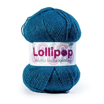 Kismet Lollipop Double Knit Twinkle - Teal - 5 x 100g Packet