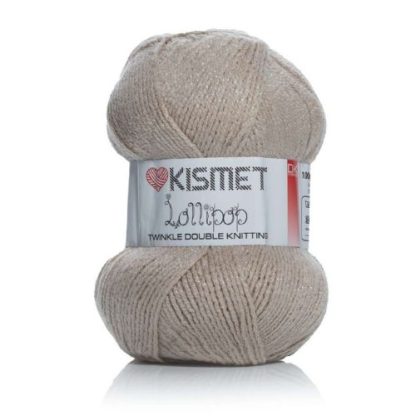 Kismet Lollipop Double Knit Twinkle - Beige - 5 x 100g Packet