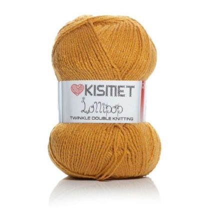Kismet Lollipop Double Knit Twinkle - Mustard - 5 x 100g Packet
