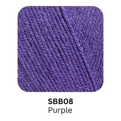 Elite Yarns Snowball Basic - Colour SBB08 - Purple