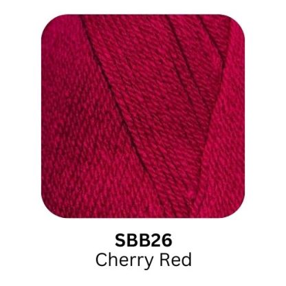 Elite Yarns Snowball Basic - Colour SBB26 - Cherry Red