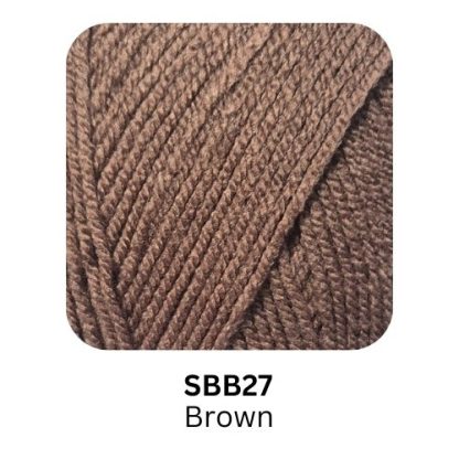 Elite Yarns Snowball Basic - Colour SBB27 - Brown