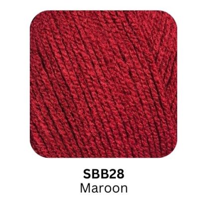 Elite Yarns Snowball Basic - Colour SBB28 - Maroon