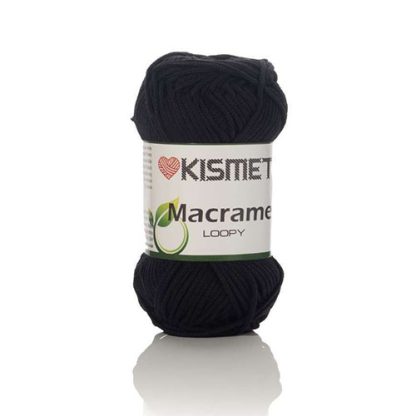 Kismet Yarns Macrame Loopy - Colour 106 - Black