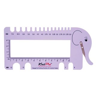 KnitPro Needle & Crochet View Sizer with Yarn Cutter - Lilac