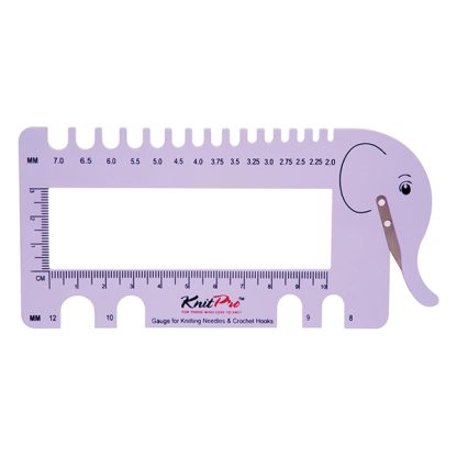 KnitPro Needle & Crochet View Sizer with Yarn Cutter - Lilac