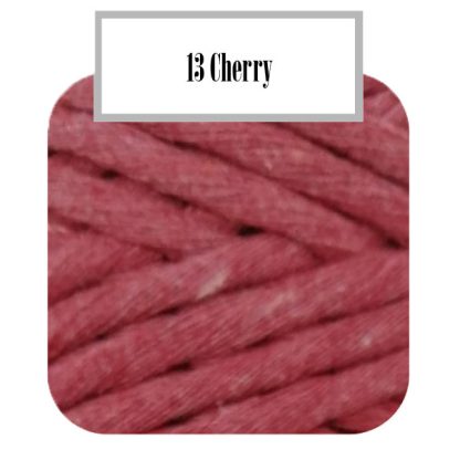 Tinkly Macrame Twist - 3mm - Cherry