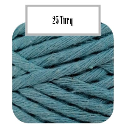 Tinkly Macrame Twist - 3mm - Turquoise