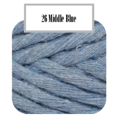 Tinkly Macrame Twist - 3mm - Middle Blue