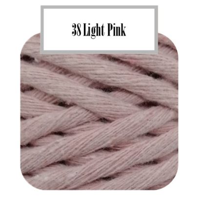Tinkly Macrame Twist - 3mm - Light Pink