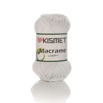 Kismet Yarns Macrame Loopy - Colour 401 - White