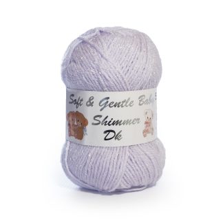 Soft & Gentle Baby Double Knit Shimmer Pale Lilac