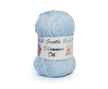 Soft & Gentle Baby Double Knit Shimmer Pale Blue