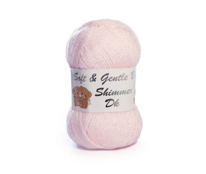 Soft & Gentle Baby Double Knit Shimmer Pale Pink