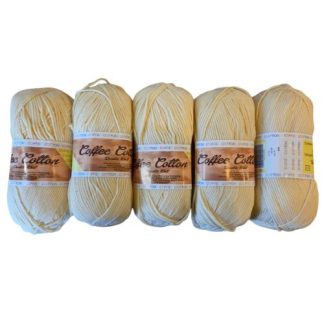 Coffee Cotton - Last Season - Colour 142102 - Aran (5 x 100g Packet)
