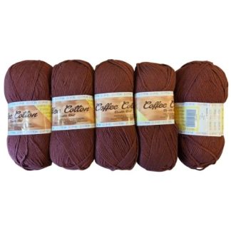 Coffee Cotton - Last Season - Colour 142114 - Berry Blossom (5 x 100g Packet)