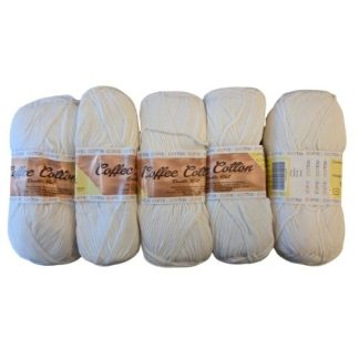 Coffee Cotton - Last Season - Colour 16020301 - White (5 x 100g Packet)