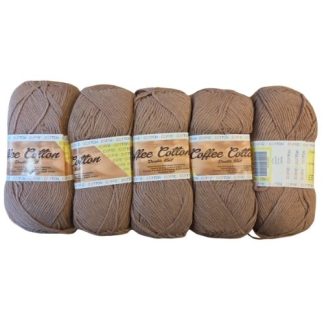 Coffee Cotton - Last Season - Colour 16020302 - Toffee (5 x 100g Packet)