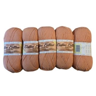 Coffee Cotton - Last Season - Colour 4102 - Beige (5 x 100g Packet)