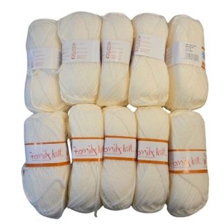 Family Knit Chunky - Porcelain (10 x 50g Packet)