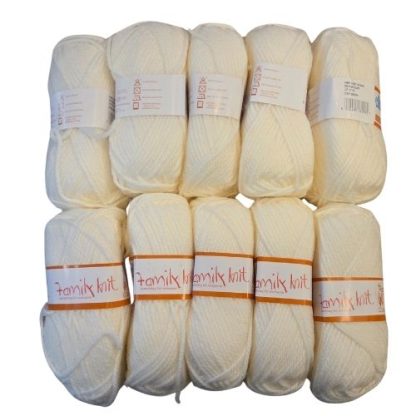 Family Knit Chunky - Porcelain (10 x 50g Packet)