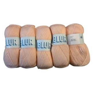 Blur Aran - Peach (5 x 100g Packet)