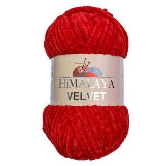Himalaya Velvet - Colour 90018 - Bright Red