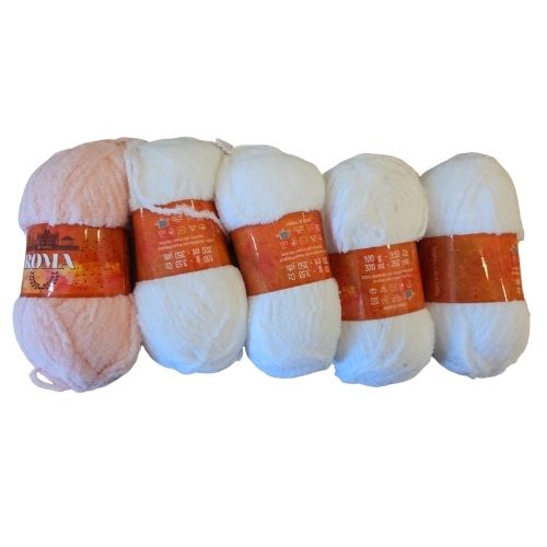 Clearance Sale Plush - Double Knit - Colour 800 (5 x 50g Packet)
