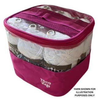 ToGo Yarn Bag - 6 Hole - Cerise